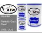 Preview: Hyundai, Galactic Gray Pearl, UYS / UUS: 500ml Lackdose + 500ml Klarlack + 250ml Härter - Set, von ATW Autoteile West.